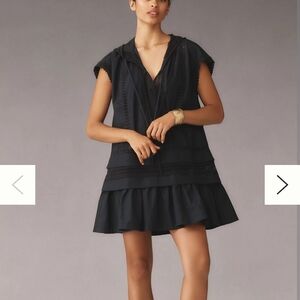 Anthropologie Black Mini Dress